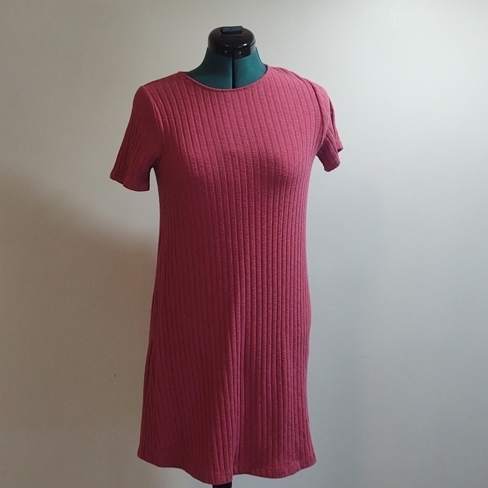 Abercrombie & Fitch Pink Knit Sweater Dress Sz S